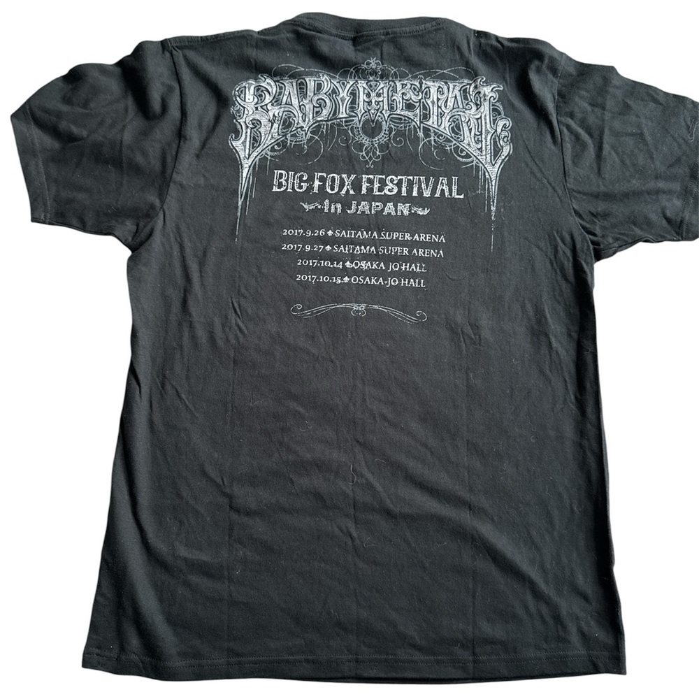 Black Babymetal Big Fox Festival Graphic T-Shirt T-Shirt
